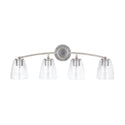 Four Light Vanity from the Oran Collection in Antique Silver Finish by Capital Lighting