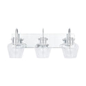 Three Light Vanity from the Danes Collection in Chrome Finish by Capital Lighting