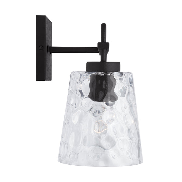 Three Light Vanity from the Fenton Collection in Black Iron Finish by Capital Lighting