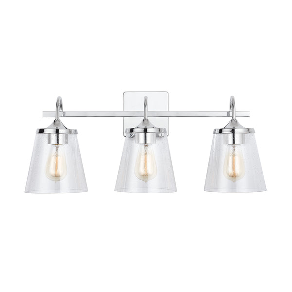 Three Light Vanity from the Jayne Collection in Chrome Finish by Capital Lighting