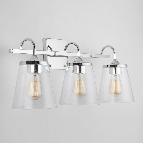 Three Light Vanity from the Jayne Collection in Chrome Finish by Capital Lighting