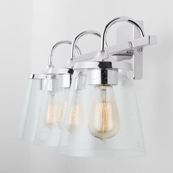 Three Light Vanity from the Jayne Collection in Chrome Finish by Capital Lighting