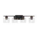 Four Light Vanity from the Graham Collection in Oil Rubbed Bronze Finish by Capital Lighting