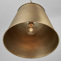 One Light Pendant from the Welker Collection in Aged Brass Finish by Capital Lighting