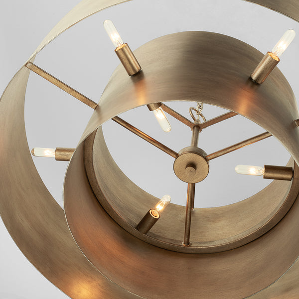 Nine Light Pendant from the Jude Collection in Mystic Lustre Finish by Capital Lighting