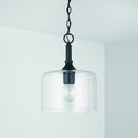 One Light Pendant from the Carter Collection in Matte Black Finish by Capital Lighting