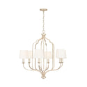 Six Light Chandelier from the Ophelia Collection in Winter Gold Finish by Capital Lighting