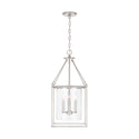 Four Light Pendant from the Cooper Collection in Brushed Nickel Finish by Capital Lighting