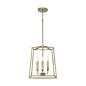 Four Light Foyer Pendant from the Thea Collection in Aged Brass Finish by Capital Lighting