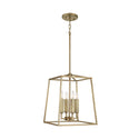 Four Light Foyer Pendant from the Thea Collection in Aged Brass Finish by Capital Lighting