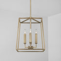 Four Light Foyer Pendant from the Thea Collection in Aged Brass Finish by Capital Lighting