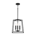 Four Light Foyer Pendant from the Thea Collection in Matte Black Finish by Capital Lighting