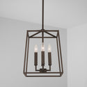 Four Light Foyer Pendant from the Thea Collection in Oil Rubbed Bronze Finish by Capital Lighting