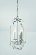 Four Light Foyer Pendant from the Myles Collection in Brushed Nickel Finish by Capital Lighting
