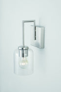 One Light Wall Sconce from the Carter Collection in Brushed Nickel Finish by Capital Lighting