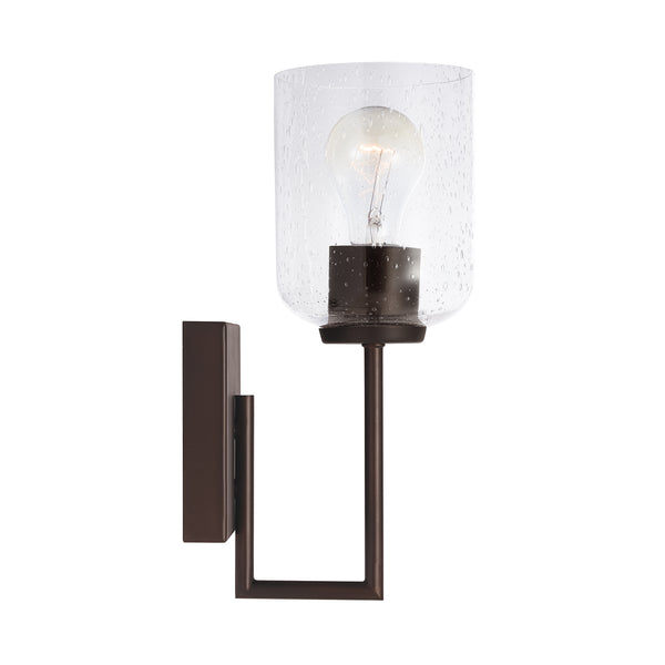One Light Wall Sconce from the Carter Collection in Bronze Finish by Capital Lighting
