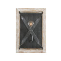 One Light Wall Sconce from the Remi Collection in Brushed White Wash and Nordic Iron Finish by Capital Lighting