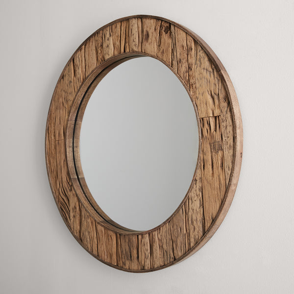 Mirror from the Mirror Collection in Reclaimed Railroad Ties Finish by Capital Lighting