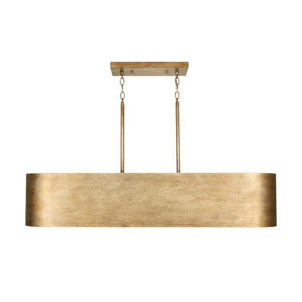 Five Light Island Pendant from the Jude Collection in Mystic Lustre Finish by Capital Lighting