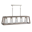 Five Light Island Pendant from the Connor Collection in Barnhouse and Matte Nickel Finish by Capital Lighting