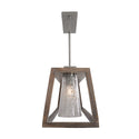 Five Light Island Pendant from the Connor Collection in Barnhouse and Matte Nickel Finish by Capital Lighting