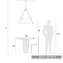 15 Light Chandelier from the Castile Collection in Matte Black Finish by Golden