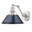 One Light Wall Sconce from the Orwell PW Collection in Pewter Finish by Golden