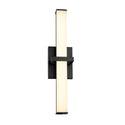 LED Bath Bar from the Elon Collection in Matte Black Finish by Golden