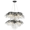 18 Light Chandelier from the Autumn Twilight BI Collection in Black Iron Finish by Golden