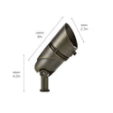 LED Accent High from the Vlo Led Accent Collection in Centennial Brass Finish by Kichler