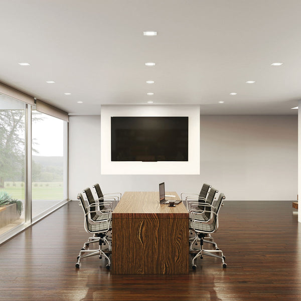 LED Recessed Downlight from the Direct To Ceiling Recessed Collection in Textured White Finish by Kichler