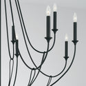 12 Light Chandelier from the Bentley Collection in Black Iron Finish by Capital Lighting