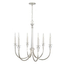 Six Light Chandelier from the Laurent Collection in Polished Nickel Finish by Capital Lighting