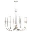 Eight Light Chandelier from the Laurent Collection in Polished Nickel Finish by Capital Lighting