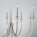 Eight Light Chandelier from the Laurent Collection in Polished Nickel Finish by Capital Lighting