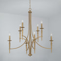 Eight Light Chandelier from the Abbie Collection in Aged Brass Finish by Capital Lighting