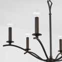 Six Light Chandelier from the Jaymes Collection in Old Bronze Finish by Capital Lighting
