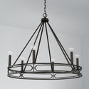 Six Light Chandelier from the Merrick Collection in Old Bronze Finish by Capital Lighting