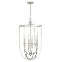 Four Light Foyer Pendant from the Laurent Collection in Polished Nickel Finish by Capital Lighting