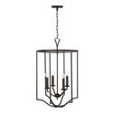 Four Light Foyer Pendant from the Jaymes Collection in Old Bronze Finish by Capital Lighting