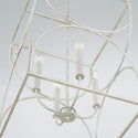 Four Light Foyer Pendant from the Ricci Collection in Winter White Finish by Capital Lighting