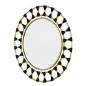 Mirror from the Mirror Collection in Black Rope and Patinaed Brass Finish by Capital Lighting