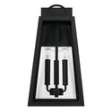 Three Light Outdoor Wall Lantern from the Leighton Collection in Black Finish by Capital Lighting
