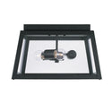 Three Light Outdoor Flush Mount from the Leighton Collection in Black Finish by Capital Lighting