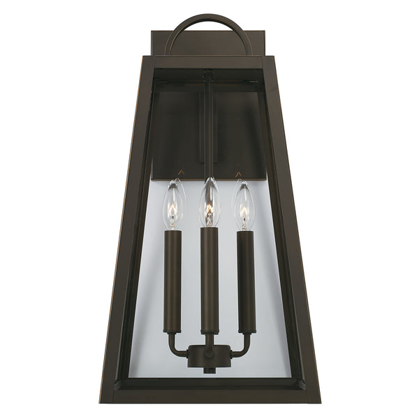 Four Light Outdoor Wall Lantern from the Leighton Collection in Oiled Bronze Finish by Capital Lighting
