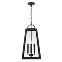 Four Light Outdoor Hanging Lantern from the Leighton Collection in Black Finish by Capital Lighting
