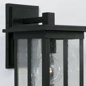 One Light Outdoor Wall Lantern from the Barrett Collection in Black Finish by Capital Lighting