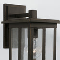 One Light Outdoor Wall Lantern from the Barrett Collection in Oiled Bronze Finish by Capital Lighting