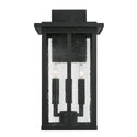Three Light Outdoor Wall Lantern from the Barrett Collection in Black Finish by Capital Lighting