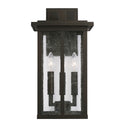 Three Light Outdoor Wall Lantern from the Barrett Collection in Oiled Bronze Finish by Capital Lighting